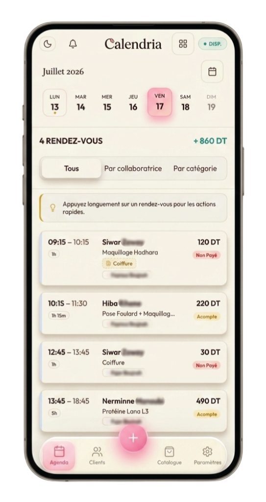 Calendria Vue Agenda